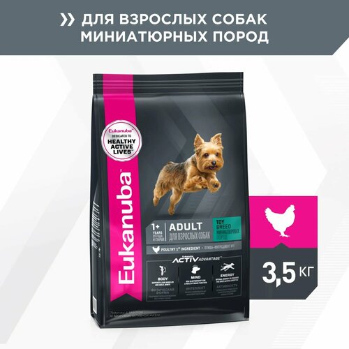 EUKANUBA ADULT TOY BREED 3,5 кг сухой корм для взрослых собак миниатюрных пород 5шт фото