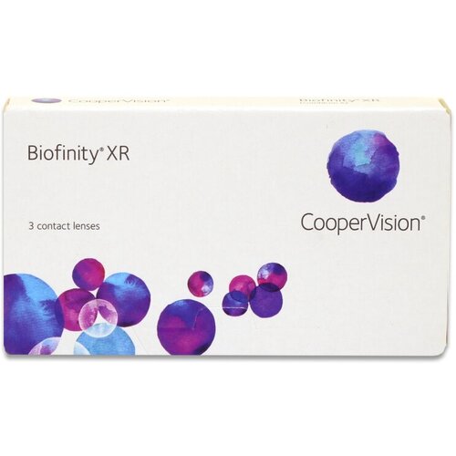 Контактные линзы CooperVision Biofinity XR, 3 шт., R 8,6, D +10,5, прозрачный, 1 уп. фото