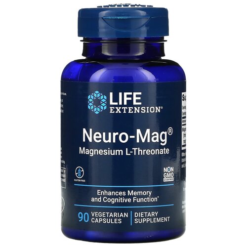 Капсулы Life Extension Neuro-Mag Magnesium L-Threonate, 150 г, 90 шт. фото