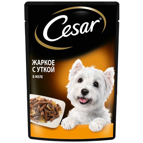 Влажный корм для собак Cesar утка 1 уп. х 1 шт. х 85 г фото