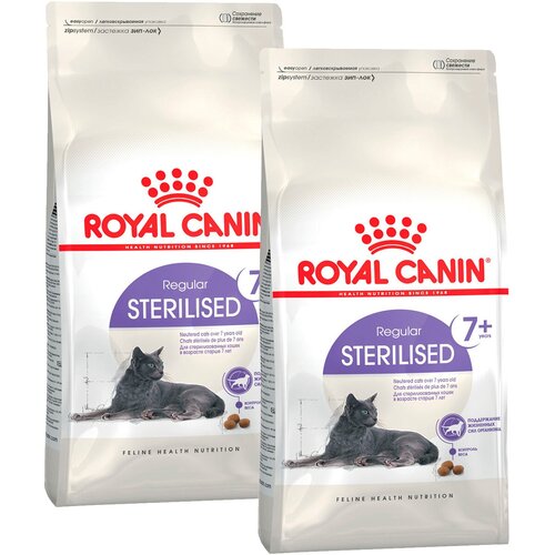 Сухой корм ROYAL CANIN STERILISED 7+ для пожилых кастрированных котов и стерилизованных кошек старше 7 лет (3,5 кг + 3,5 кг) фото