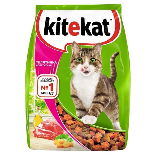 Сухой корм для кошек Kitekat телятина 2 шт. х 350 г фото