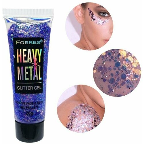 Glitter gel Farres Глиттер-гель Блёстки для глаз, лица и тела 