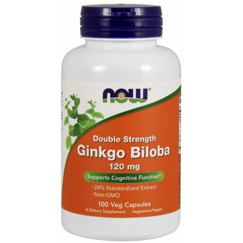 Ginkgo Biloba 120 mg NOW (100 вег кап) фото