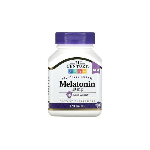 Мелатонин продлённого действия 21st Century Melatonin 10 мг 120 таблеток фото