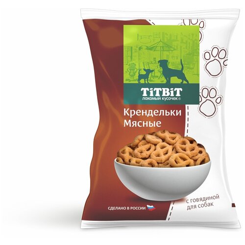 Лакомство для собак всех пород TiTBiT Крендельки мясные с говядиной, 500 г фото