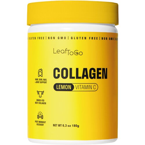 LeafToGo Collagen + Vitamin C пор., 180 г, лимон фото