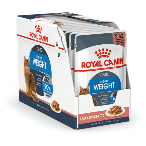 Влажный корм для кошек Royal Canin Light Weight, профилактика избыточного веса 12 шт. х 85 г (кусочки в соусе) фото