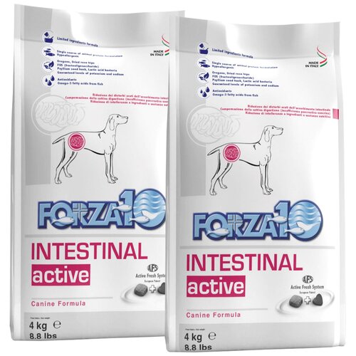 FORZA10 DOG INTESTINAL ACTIVE для взрослых собак всех пород при заболеваниях желудочно-кишечного тракта (4 + 4 кг) фото