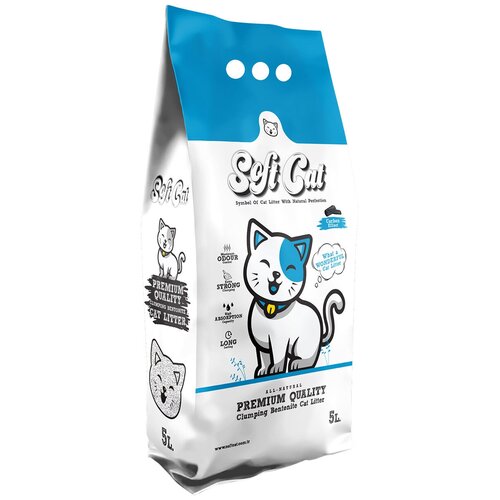 ​Наполнитель для кошек Soft Cat, комкующийся с активированным углем 5 л фото