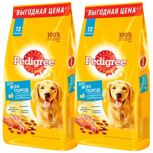 Сухой корм для собак Pedigree говядина 1 уп. х 2 шт. х 13000 г фото