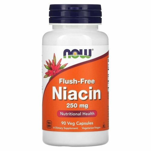 фото Now Niacin Flush-Free 250 mg 90 капс., купить за 1570 руб онлайн