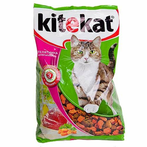 KiteKat Корм для кошек сухой Телятинка 350 гр фото