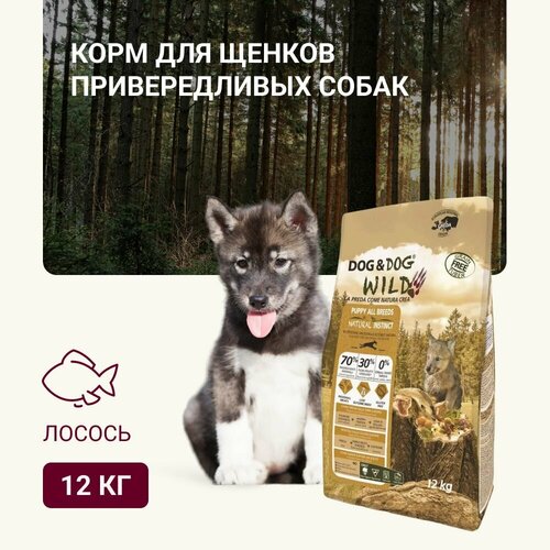 Корм для щенков сухой Dog & Dog Wild Natural Instinct 12 кг. фото