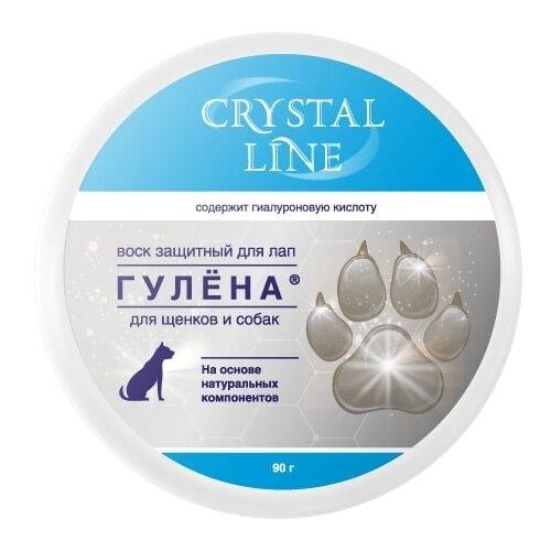 Воск -воск Apicenna Crystal line Гулена защитный воск для лап собак , 90 мл , 90 г фото