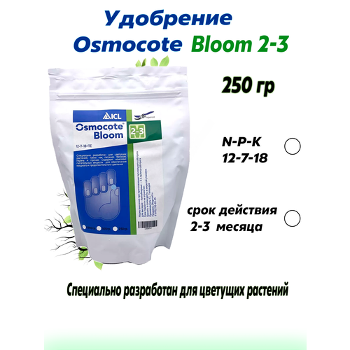 Удобрение (Osmocote) Осмокот Блюм (12-7-18+ТЕ) 2-3 мес 250 гр фото