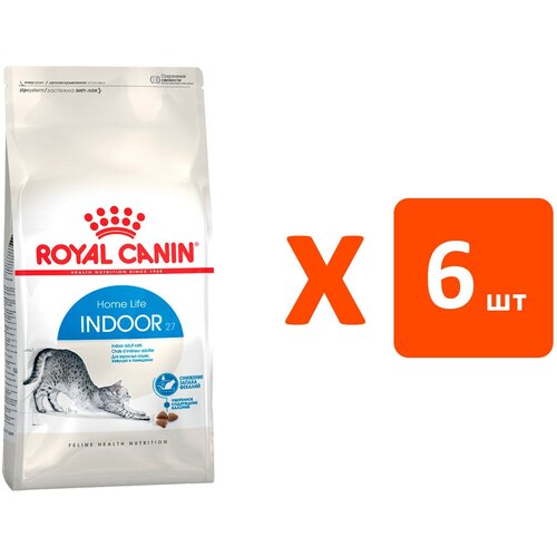 Royal Canin Indoor 27 Корм сухой для взрослых кошек живущих в помещении 2 кг (6 шт.) фото