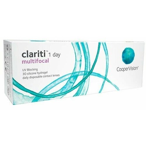 Контактные линзы CooperVision Clariti 1 day Multifocal, 30 шт., R 8,6, D -4,25, ADD: высокая, прозрачный, 1 уп. фото