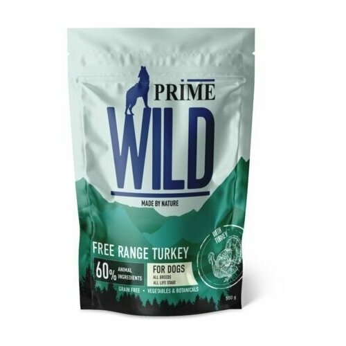 PRIME WILD GF FREE RANGE Сухой корм для собак всех пород с индейкой, 500 гр фото