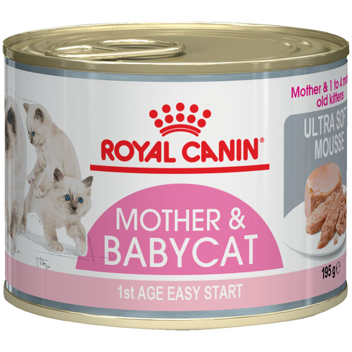 Влажный корм Royal Canin Mother & Babycat (Babycat Instinctive canned) 3 шт. х 195 г (мусс) фото