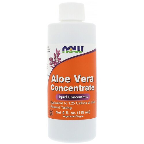 Концентрат NOW Aloe Vera Concentrate, 100 г, 118 мл фото