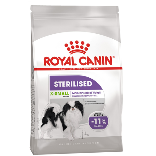 Сухой корм для собак Royal Canin X-Small Sterilised для стерилизованных собак карликовых пород от 10 месяцев до 12 лет 1 уп. х 1 шт. х 500 г фото