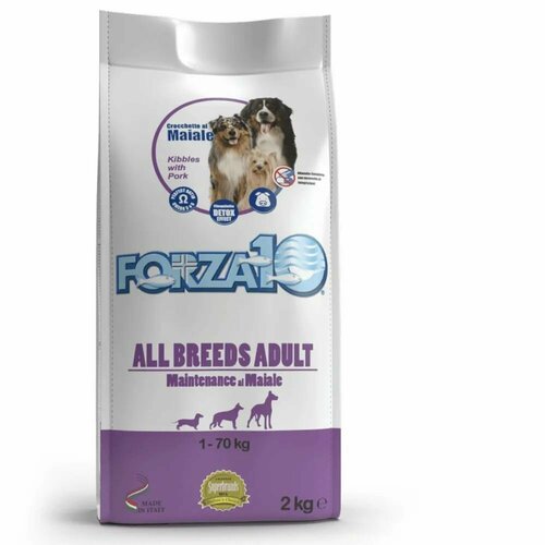 Forza10 All Breeds Adult Maintenance Maiale сухой корм для взрослых собак всех пород с диетической свининой - 2 кг фото