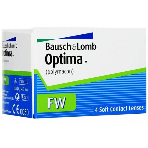 Контактные линзы Bausch & Lomb Optima FW, 4 шт., R 8,7, D -9 фото