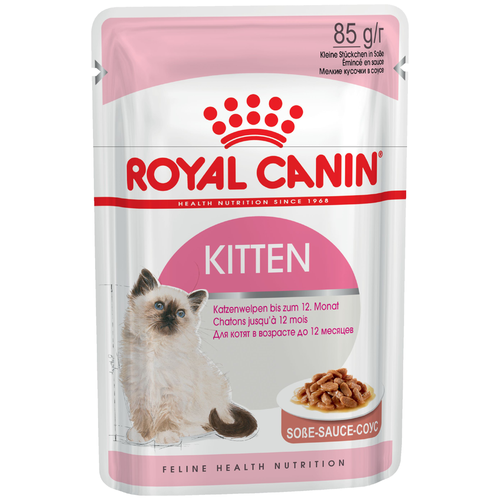 Влажный корм для котят Royal Canin Instinctive, мясное ассорти 16 шт. х 85 г (кусочки в соусе) фото