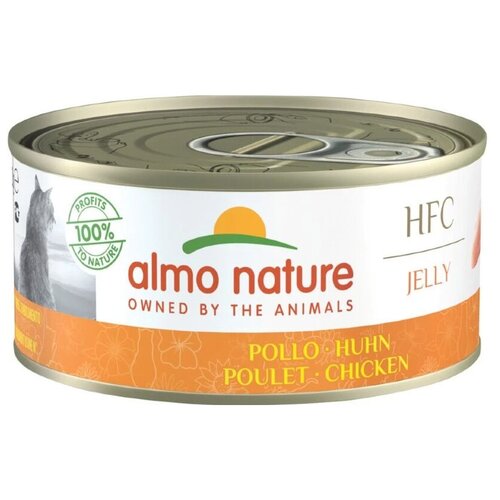 Влажный корм для кошек Almo Nature HFC Jelly с курицей 2 шт. х 150 г (кусочки в желе) фото