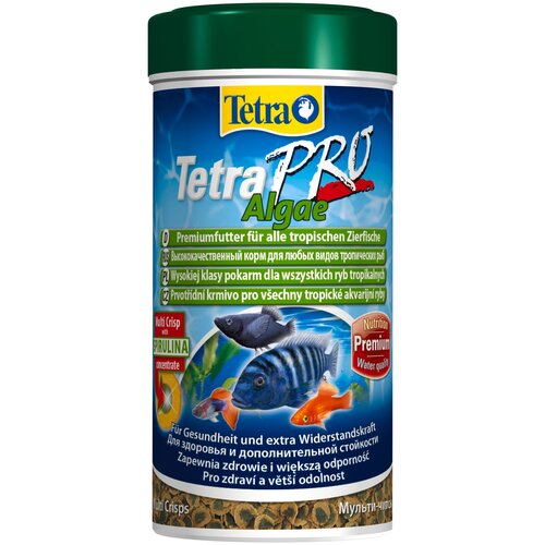 Сухой корм  для  рыб, ракообразных Tetra TetraPro Algae, 250 мл, 55 г фото