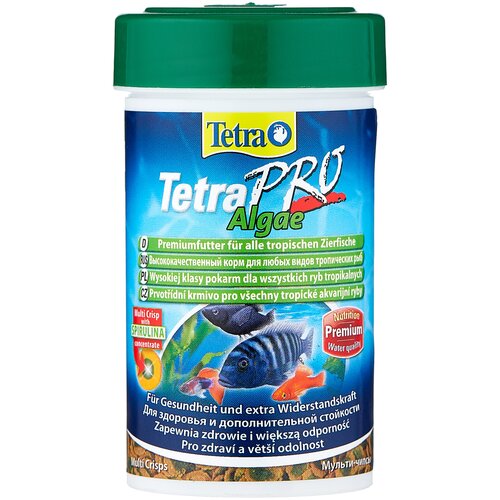 Сухой корм  для  рыб, ракообразных Tetra TetraPro Algae, 100 мл, 18 г фото