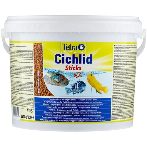 Сухой корм  для  рыб Tetra Cichlid Sticks, 10 л, 2.9 кг фото