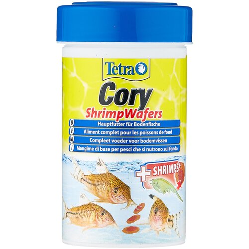 Сухой корм  для  рыб, ракообразных Tetra Cory ShrimpWafers, 100 мл, 40 г фото