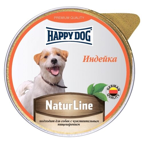 Влажный корм для собак Happy Dog NaturLine, при чувствительном пищеварении, индейка 1 уп. х 1 шт. х 125 г фото