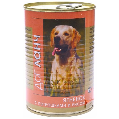 Влажный корм для собак Dog Lunch ягненок 1 уп. х 1 шт. х 410 г фото