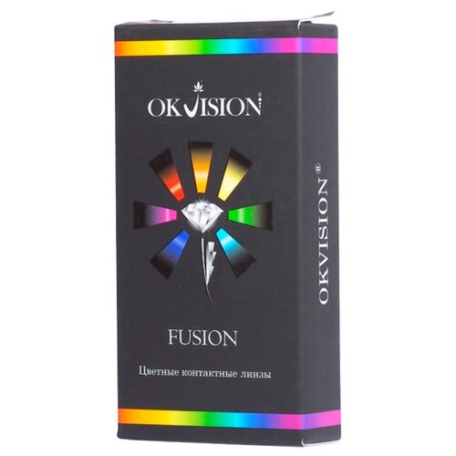 Контактные линзы OKVision Fusion, 2 шт., R 8,6, D -7, amber, 1 уп. фото