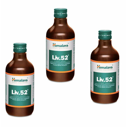 Сироп Лив 52 Хималая (Liv.52 Syrup Himalaya) для печени, при циррозе, гепатите, анемии, 3х200 мл фото