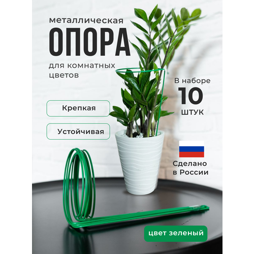 Опора для комнатных цветов - 10 штук, высота 30см, диаметр 15 см. фото