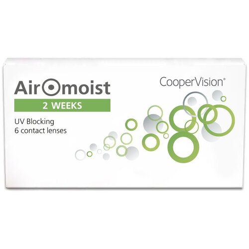 Контактные линзы CooperVision Airomoist 2 weeks, 6 шт., R 8,4, D -6,5 фото