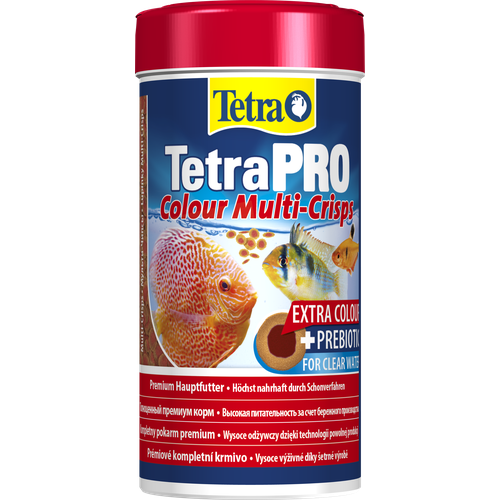 Корм Tetra TetraPRO Colour Multi-Crisps 250 мл, чипсы премиум для усиления окраски всех видов тропических рыб фото