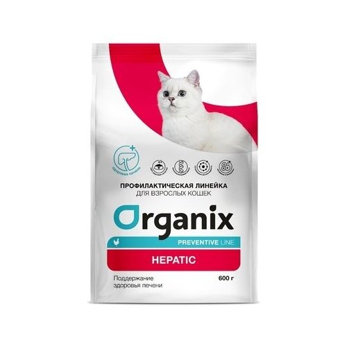 Organix Preventive Line Hepatic сухой корм для кошек 