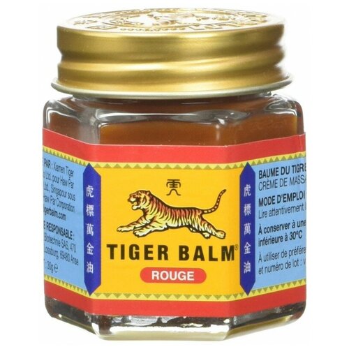 Бальзам Tiger Balm тигровый красный, 21 г, 21 мл фото