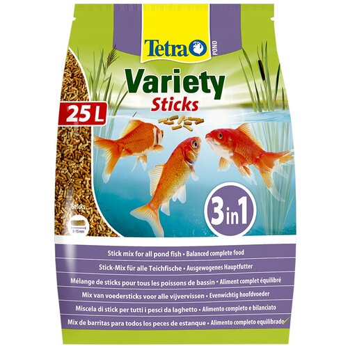 Сухой корм  для  рыб Tetra Pond Variety Sticks, 25 л, 3.75 кг фото