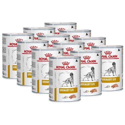 Влажный корм для собак Royal Canin Urinary S/O, при заболеваниях мочевыделительной системы 1 уп. х 12 шт. х 400 г фото