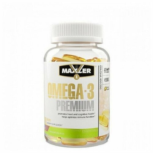 Maxler Omega 3 Premium капс., 100 г, цитрусовый фото