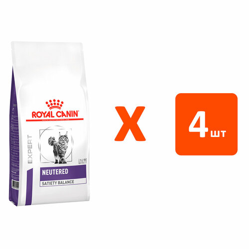 ROYAL CANIN NEUTERED SATIETY BALANCE для кастр и стерилизованных котов и кошек контроль веса 1,5 кг х 4 шт фото