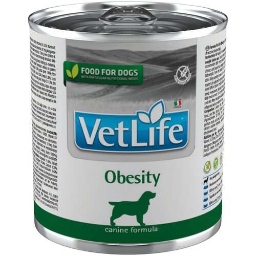 Влажный корм для собак Farmina Vet Life Canine Obesity при избыточном весе 6 уп. х 1 шт. х 300 г фото