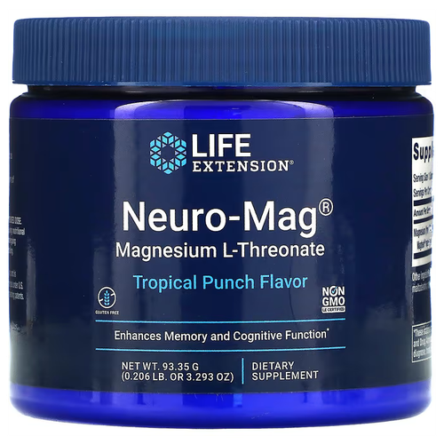 Порошок Life Extension Neuro-Mag Magnesium L-Threonate, 93.4 г фото