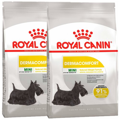 ROYAL CANIN MINI DERMACOMFORT для взрослых собак маленьких пород при аллергии (3 + 3 кг) фото